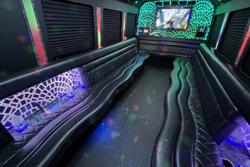 Allentown Limo Bus Interior