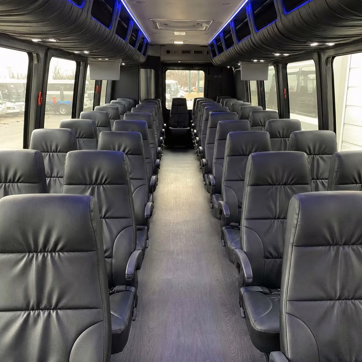 28 passenger minibus inside