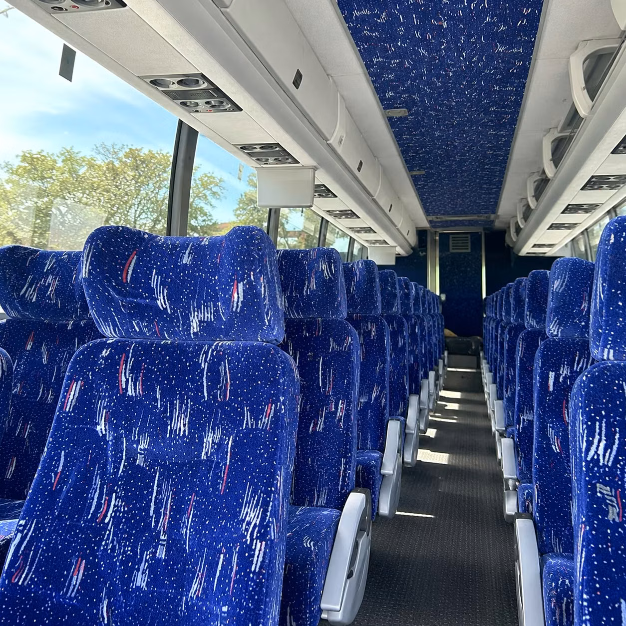 allentown charter bus interior