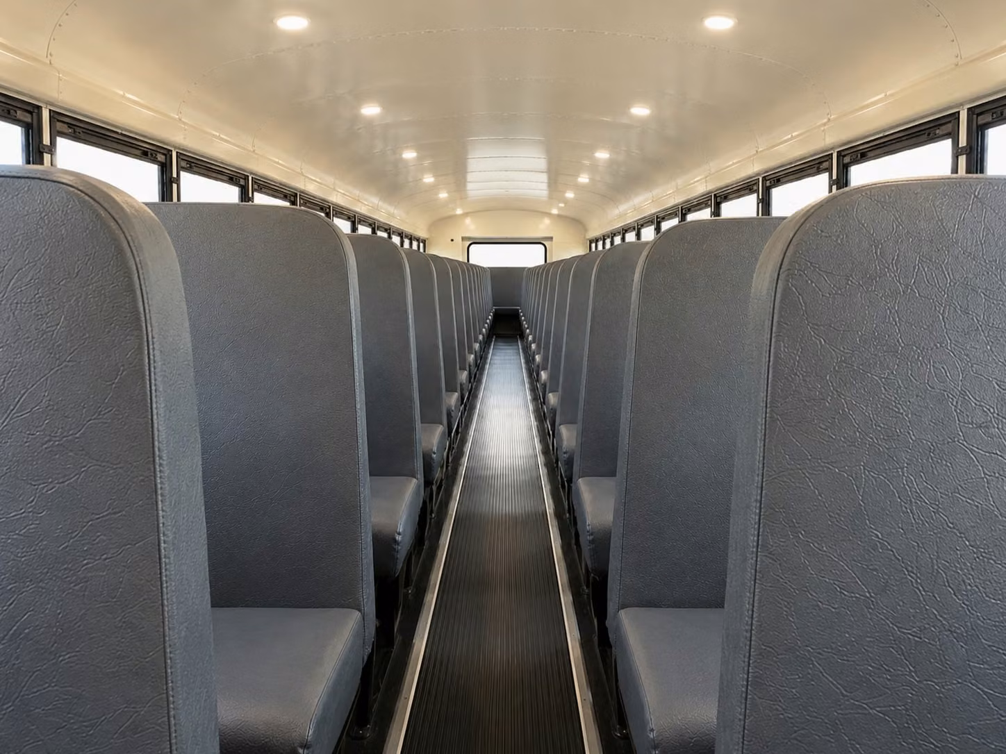 school bus inside